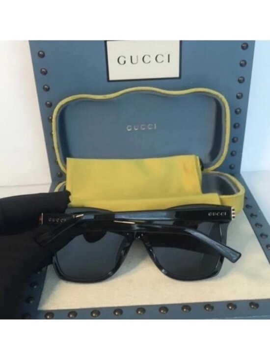 Authentic GUCCI New GG0459S 001 Rounded Square Sunglasses